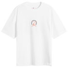 Air Jordan Men's Crew T-Shirt in White/Infrared