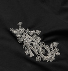 Alexander McQueen - Embroidered Cotton-Jersey T-Shirt - Black