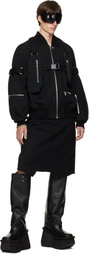 Rick Owens Black Tower Holster Bomber Jacket