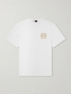 LOEWE - Paula's Ibiza Logo-Embroidered Cotton T-Shirt - White