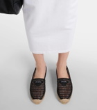 Prada Logo crochet espadrilles