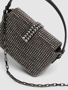 SELF-PORTRAIT Micro Chainmail Crystal Top Handle Bag