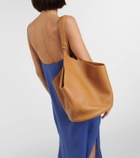 Khaite Lotus Medium leather tote bag