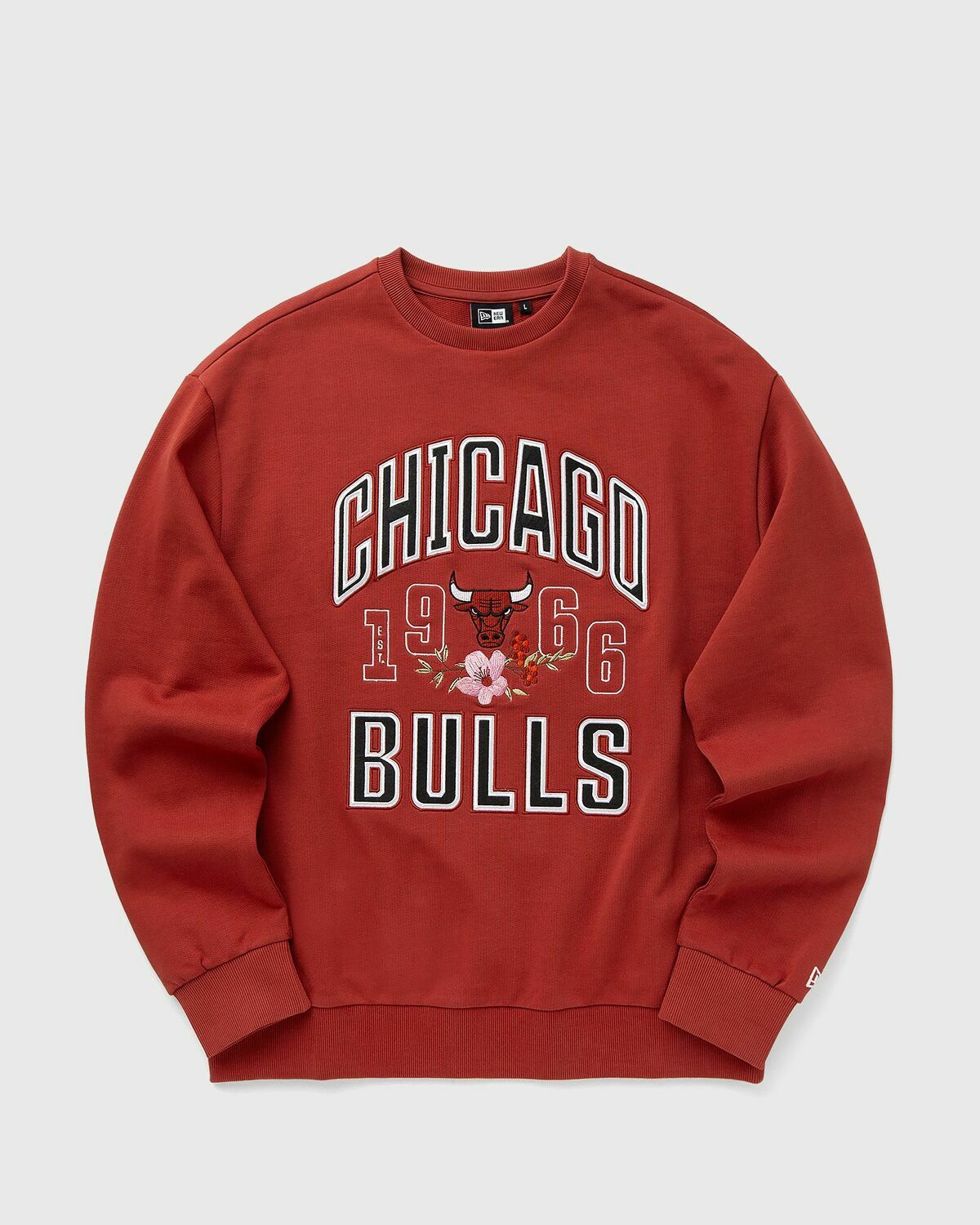 New Era NBA FLORAL OS CREW CHICAGO BULLS Brown Mens Sweatshirts/Team Sweat