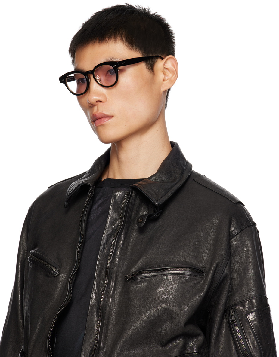 YUICHI TOYAMA. SSENSE Exclusive Black Ind Sunglasses