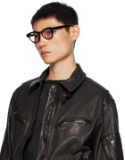 YUICHI TOYAMA. SSENSE Exclusive Black Ind Sunglasses