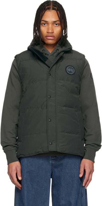 Photo: Canada Goose Gray 'Black Label' Garson Down Vest