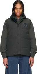 Canada Goose Gray 'Black Label' Garson Down Vest