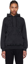 1017 ALYX 9SM Black Frayed Hoodie