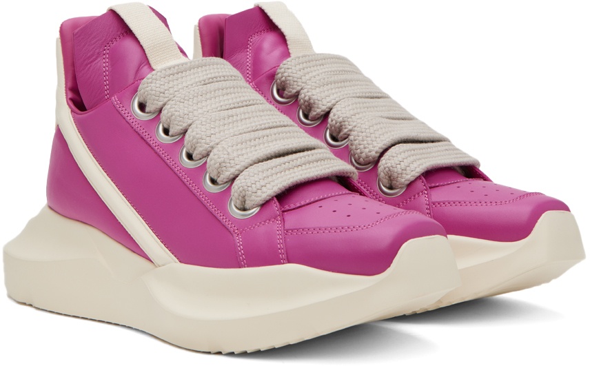 Rick Owens Pink Geth Sneakers Rick Owens