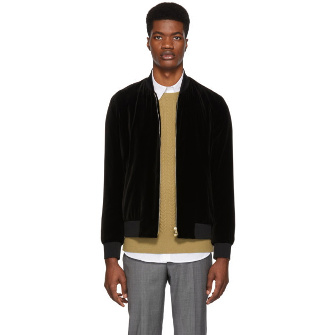 Photo: Paul Smith Black Velvet Bomber Jacket