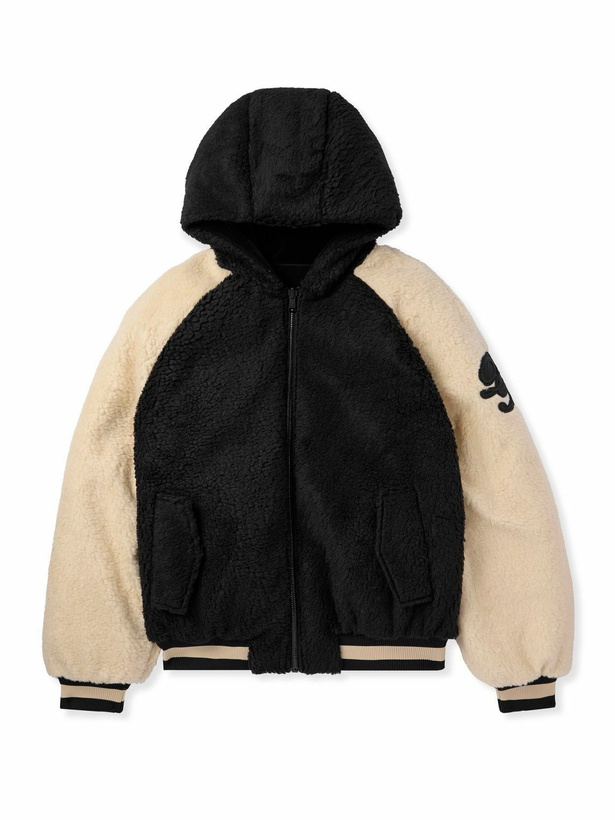 Photo: Balmain - Reversible Padded Faux Shearling and Shell Hooded Jacket - Black