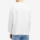 Uniform Bridge Men's Heavyweight Longsleeve Pocket T-Shirt in Off White