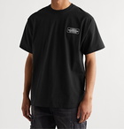 Neighborhood - Bar & Shield Logo-Print Cotton-Jersey T-Shirt - Black