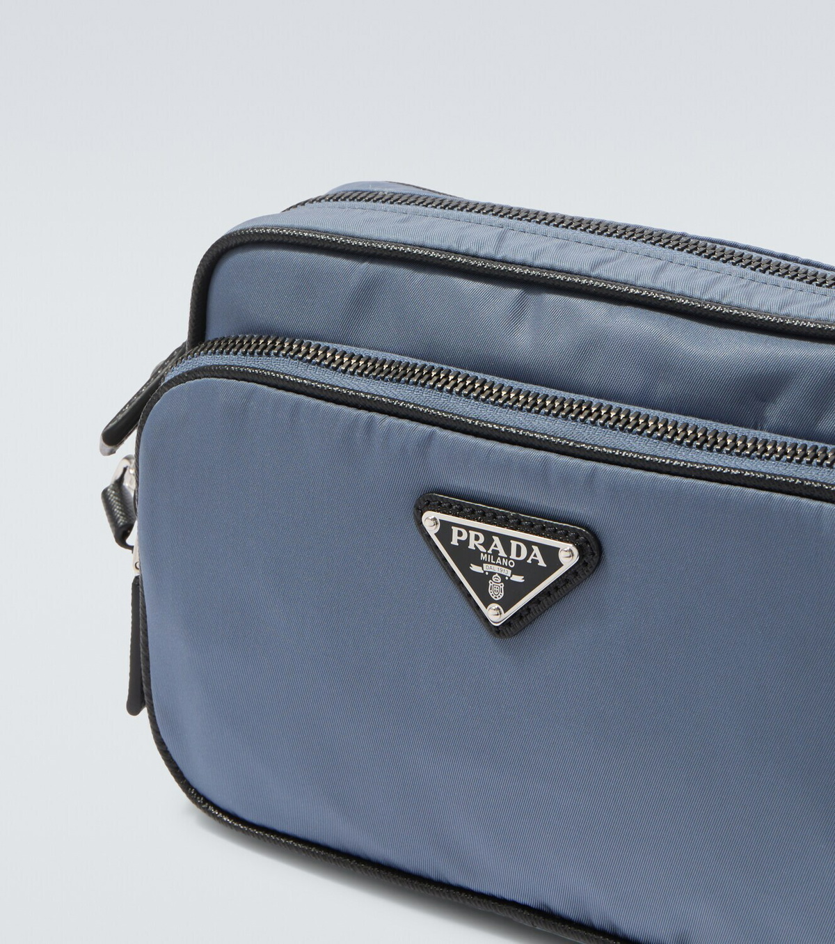Prada Re-Nylon leather-trimmed shoulder bag