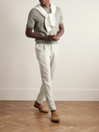 Thom Sweeney - Slim-Fit Straight-Leg Pleated Linen Suit Trousers - Neutrals