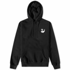 Magenta Men's Whale Plant Hoodie in Black
