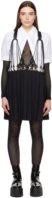 Photo: Noir Kei Ninomiya Black Suspender Midi Skirt