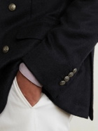 Dunhill - Double-Breasted Cashmere Blazer - Blue