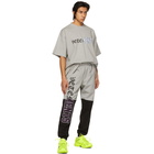 VETEMENTS Grey Vertical Cut-Up Logo T-Shirt