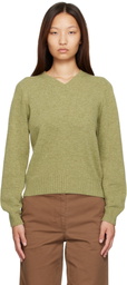 Nothing Written Green Marsh V-Neck Pullover Sweater
