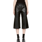 Neil Barrett Black Leather Slouch Pants