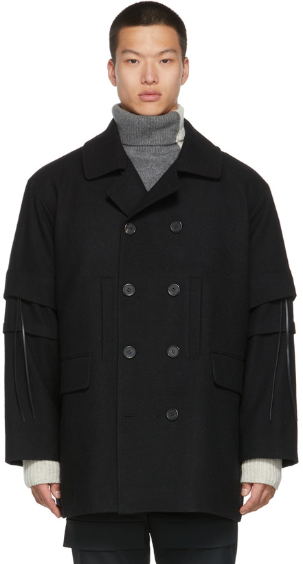 Photo: JERIH Black Detachable Coat