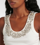 Xu Zhi Laurel embellished tank top