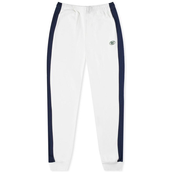 Photo: Sporty & Rich x Lacoste Pique Track Pant in Farine/Marine