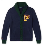 Polo Ralph Lauren - Shawl-Collar Logo-Appliquéd Cotton Cardigan - Navy