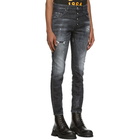 Dsquared2 Black Ripped Skater Jeans