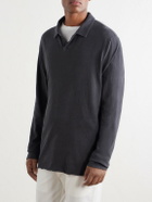 James Perse - Cotton-Twill Polo Shirt - Blue