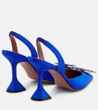 Amina Muaddi - Begum satin slingback pumps