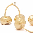 Simuero Women's Cerezas Earrings in Gold