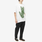 Comme des Garçons SHIRT Men's x Lacoste Vertical Croc T-Shirt in White/Green