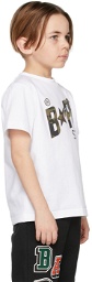 BAPE Kids White Reflector 1st Camo STA Logo T-Shirt