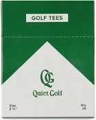 Quiet Golf 20-Pack Bamboo Golf Tees