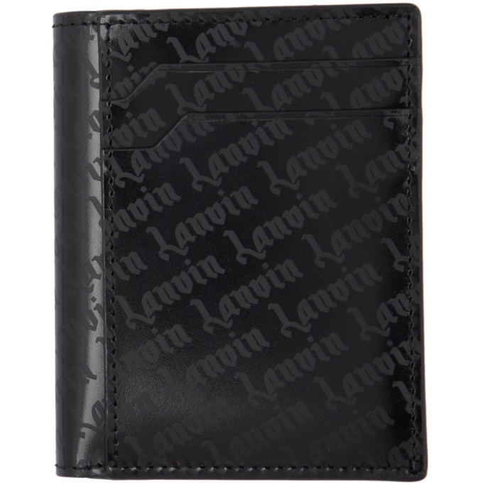 Photo: Lanvin Black Goth Logo Card Holder Wallet