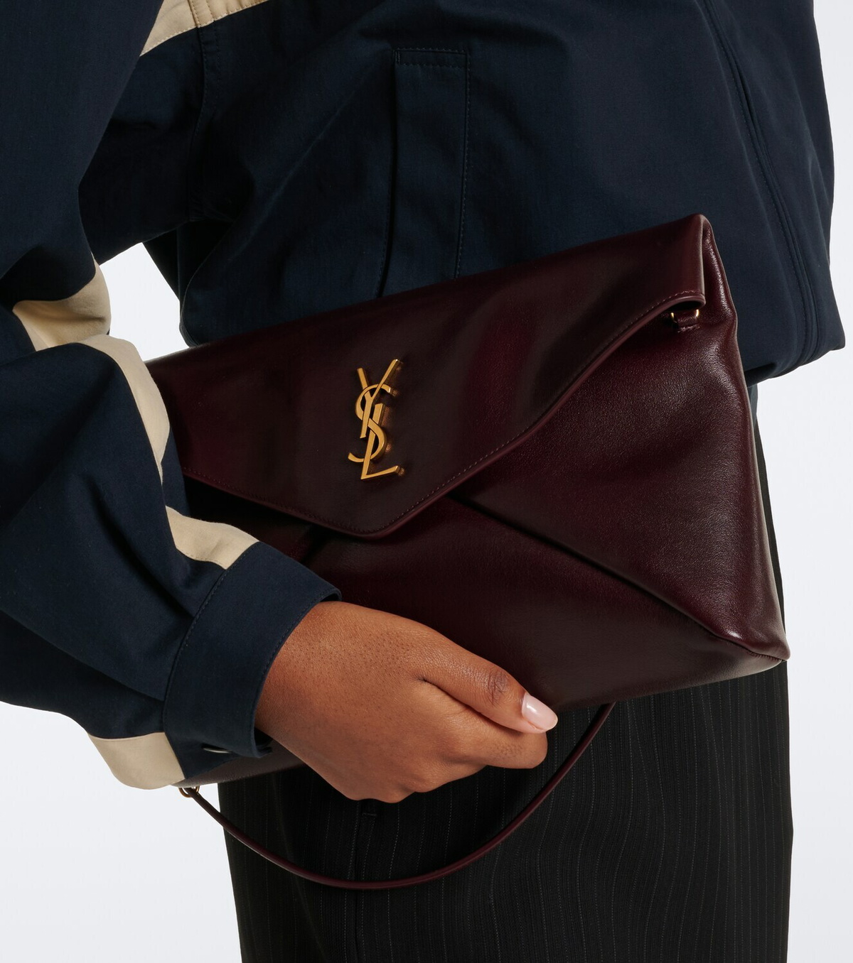Saint Laurent Cassandre Large leather shoulder bag