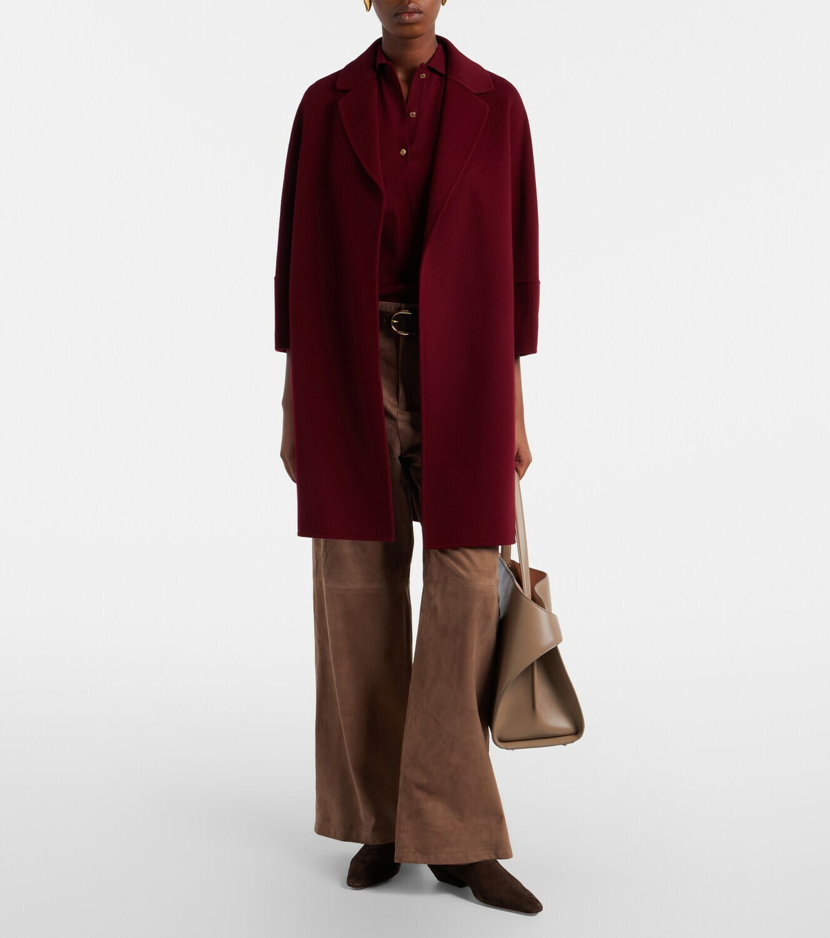 'S Max Mara Cotton, silk, and cashmere polo sweater