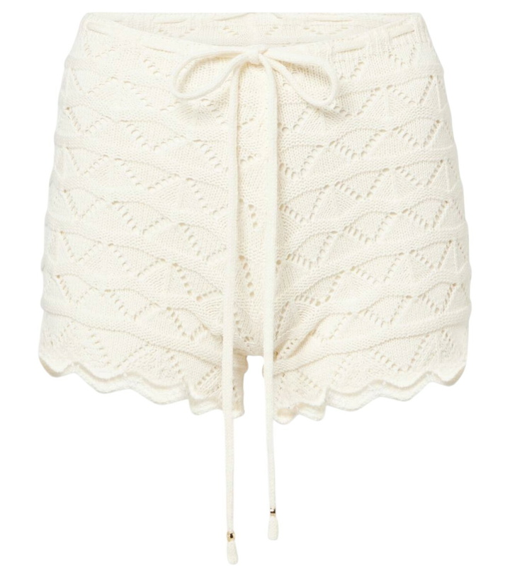 Photo: Bananhot Mina crochet cotton-blend shorts
