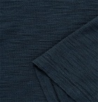 Schiesser - Hanno Slub Cotton-Jersey Henley T-Shirt - Men - Storm blue