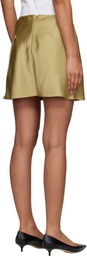 Dunst Yellow Satin Mini Skort