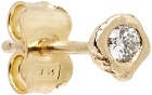 Pearls Before Swine Gold 3 mm Diamond Stud Single Earring