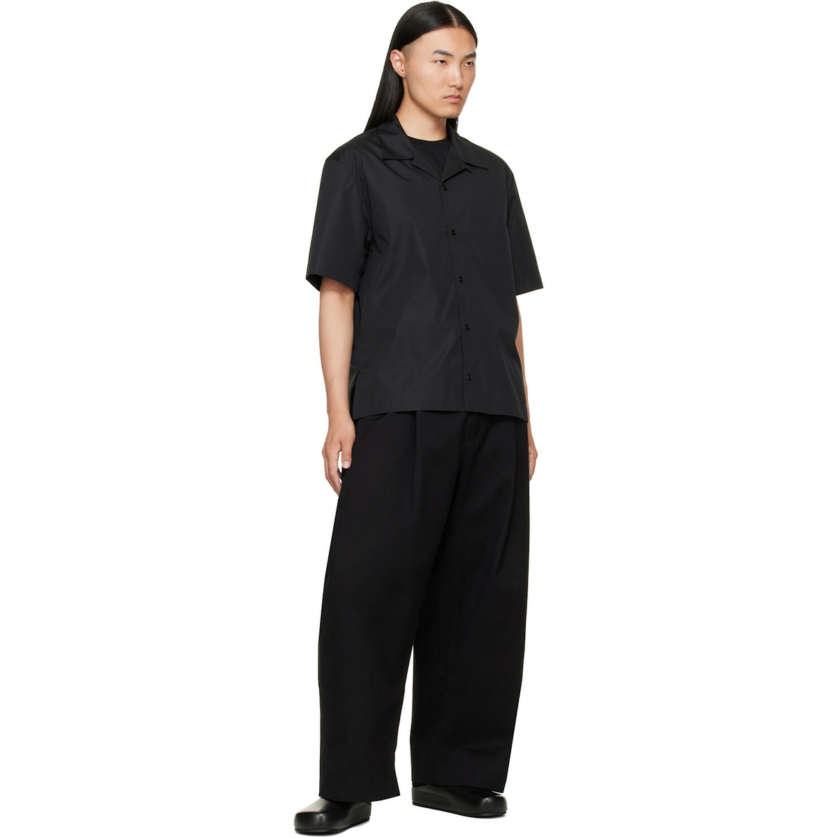 Givenchy Black Photographic Negative Print Poplin Shirt