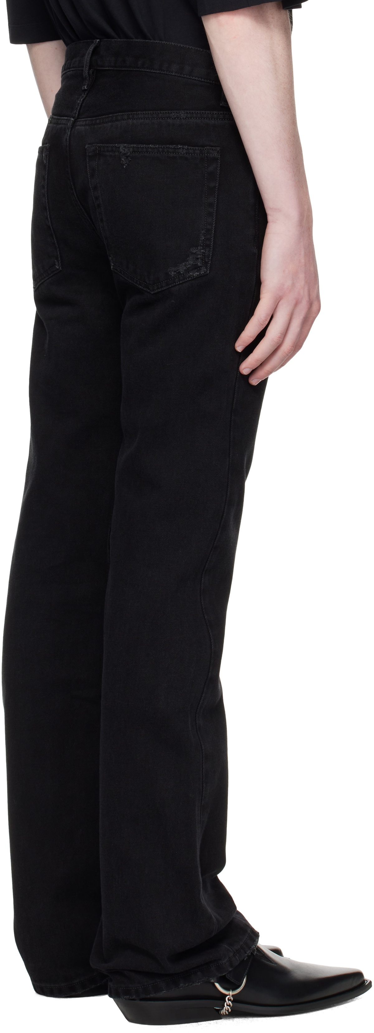 Ann Demeulemeester Black Jonas 5-Pockets Slim Fit Jeans