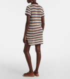 Anna Kosturova Crochet cotton polo dress