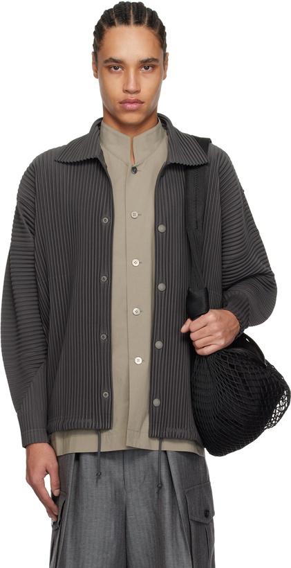 Photo: HOMME PLISSÉ ISSEY MIYAKE Gray Monthly Color March Jacket