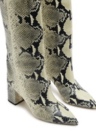 Paris Texas Anja 70 Python-effect Leather Knee-high Boots Beige