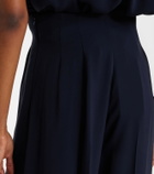 Max Mara High-rise cady wide-leg pants
